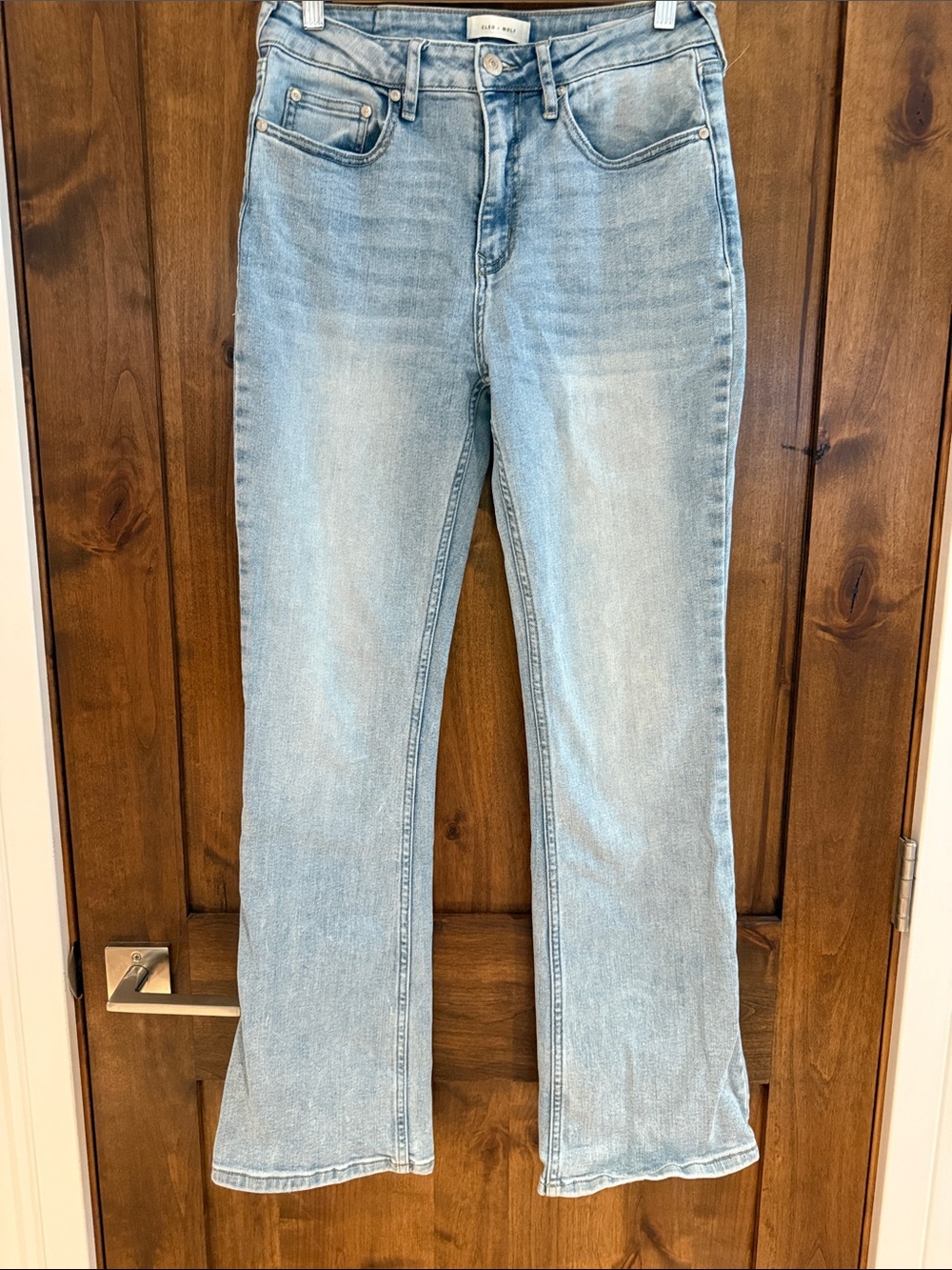 Cleo + Wolf high rise bootcut jeans
